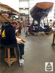 wooden boat restoration project bristol ri